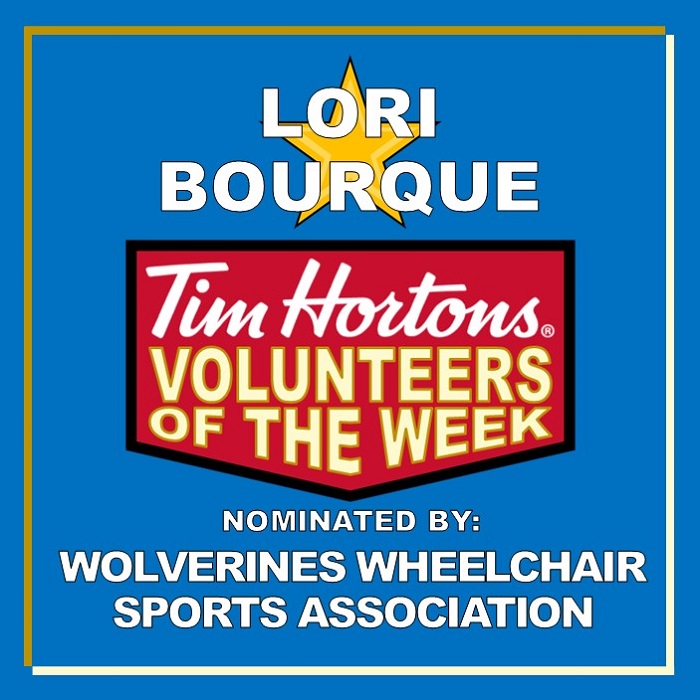 Lori Bourque nominated by Wolverines Wheelchair Sports Association