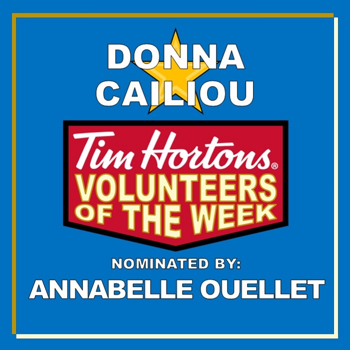 Donna Calliou nominated by Annabelle Ouellet