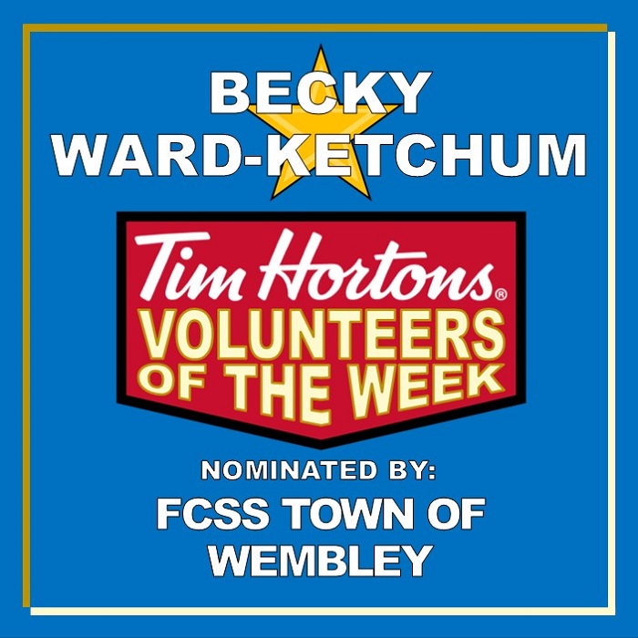 Becky Ward-Ketchum nominated by FCSS Town of Wembley