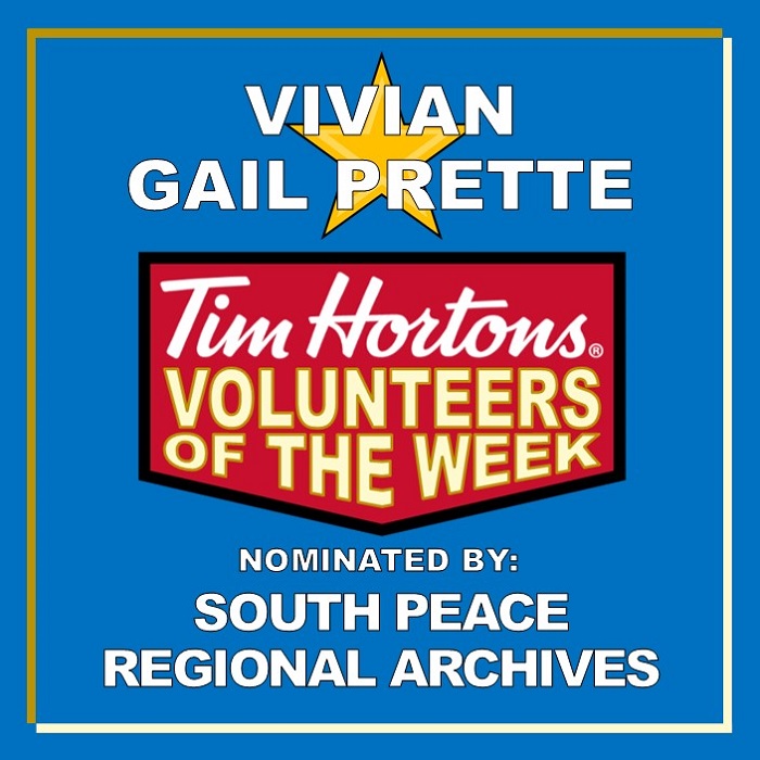 Vivian Gail Prette nominated by South Peace Regional Archives
