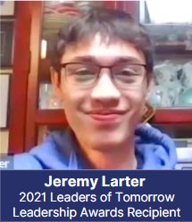 Jeremy Larter 2021 Leaders of Tomorrow Leadership Awards Recipient
