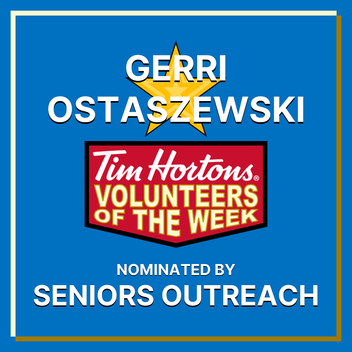 Gerri Ostaszewski nominated by Seniors Outreach