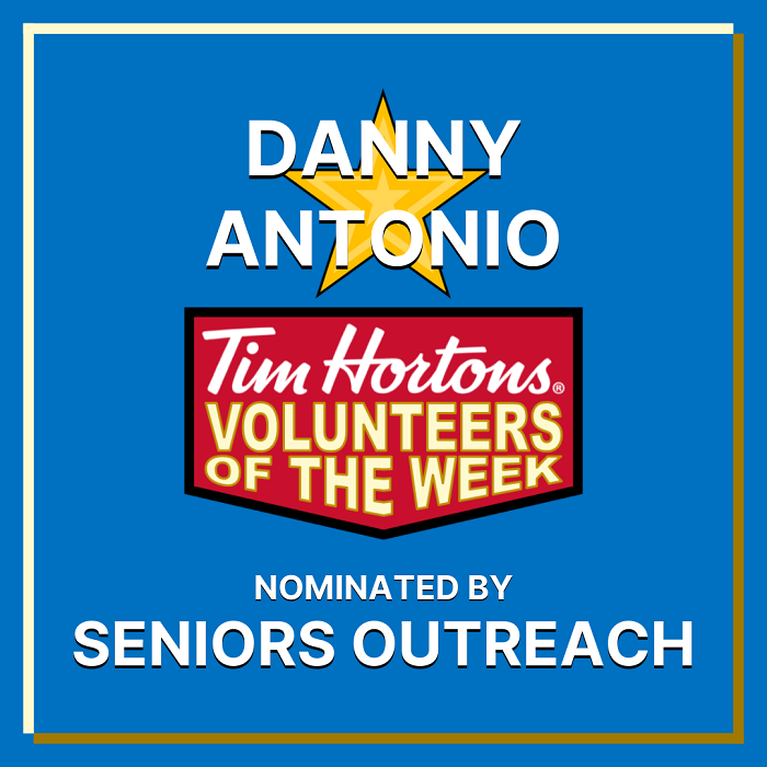 Danny Antonio nominated by Seniors Outreach