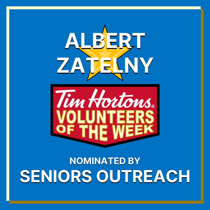 Albert Zatelny nominated by Seniors Outreach