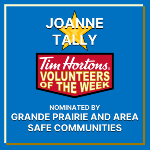 Joanne Tally nominated by Grande Prairie and Area Safe Communities