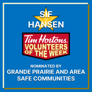 Sif Hansen nominated by Grande Prairie and Area Safe Communities