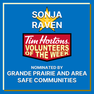 Sonja Raven nominated by Grande Prairie and Area Safe Communities