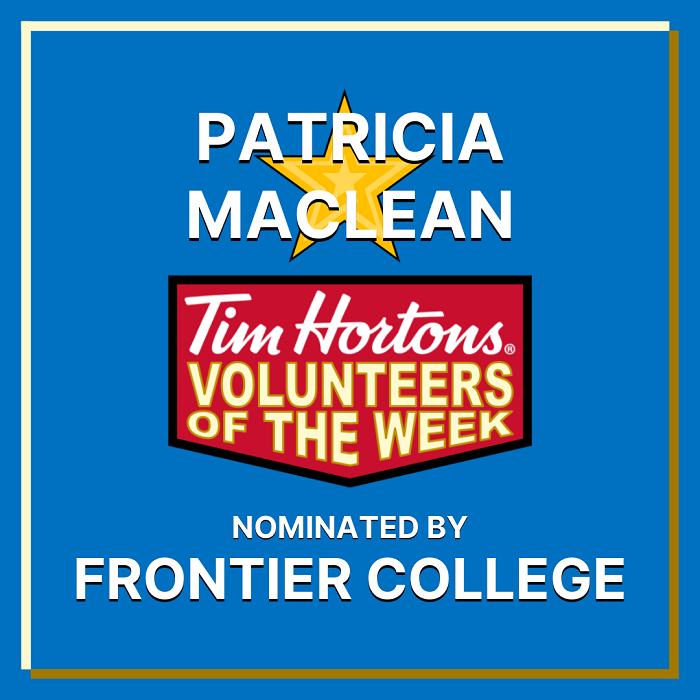 Patricia MacLean nominated by Frontier College