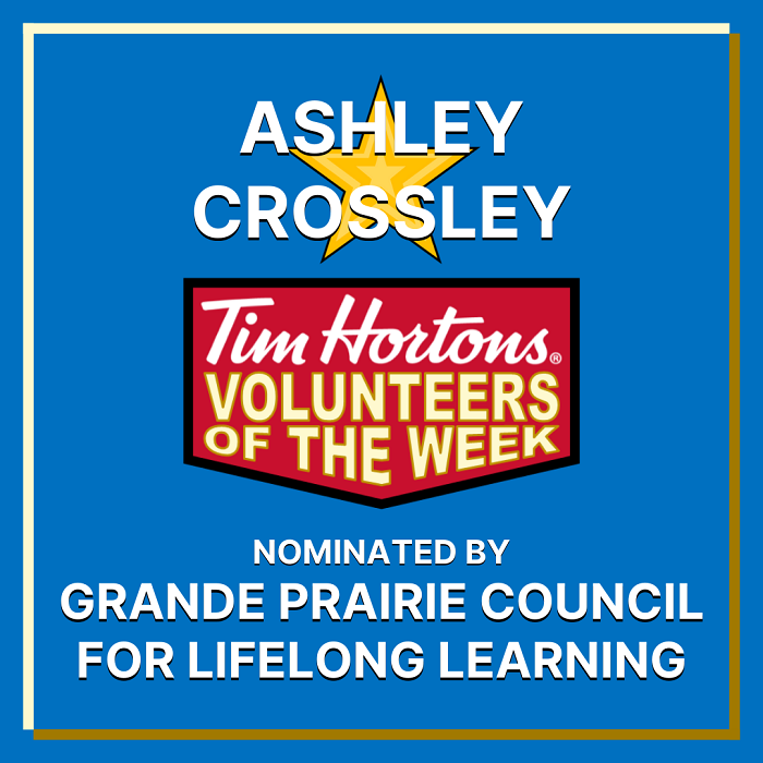 Ashley Crossley nominated by Grande Prairie Council for Lifelong Learning