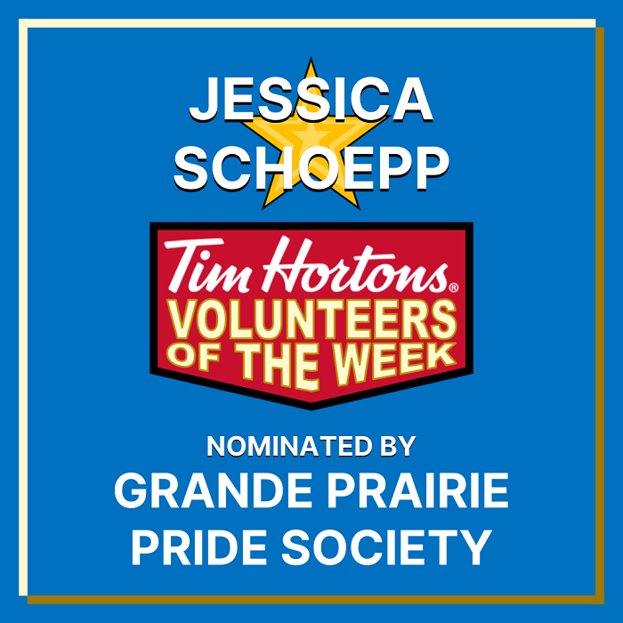 Jessica Schoepp nominated by Grande Prairie Pride Society