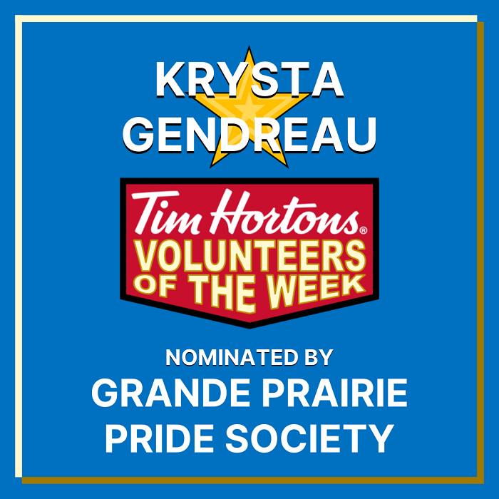 Krysta Gendreau nominated by Grande Prairie Pride Society