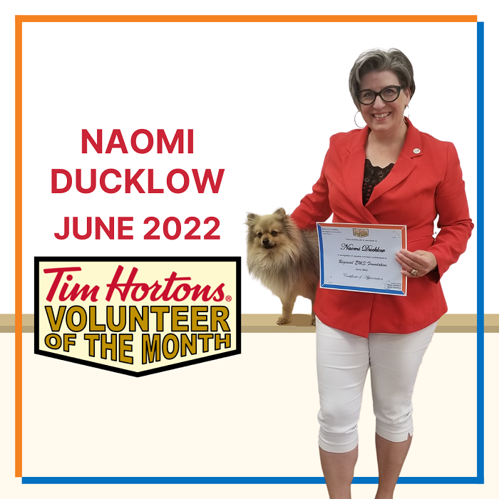 Naomi Ducklow June 2022 Volunteer of the Month
