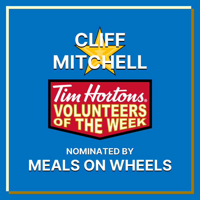 Cliff Mitchell nominated by Meals on Wheels