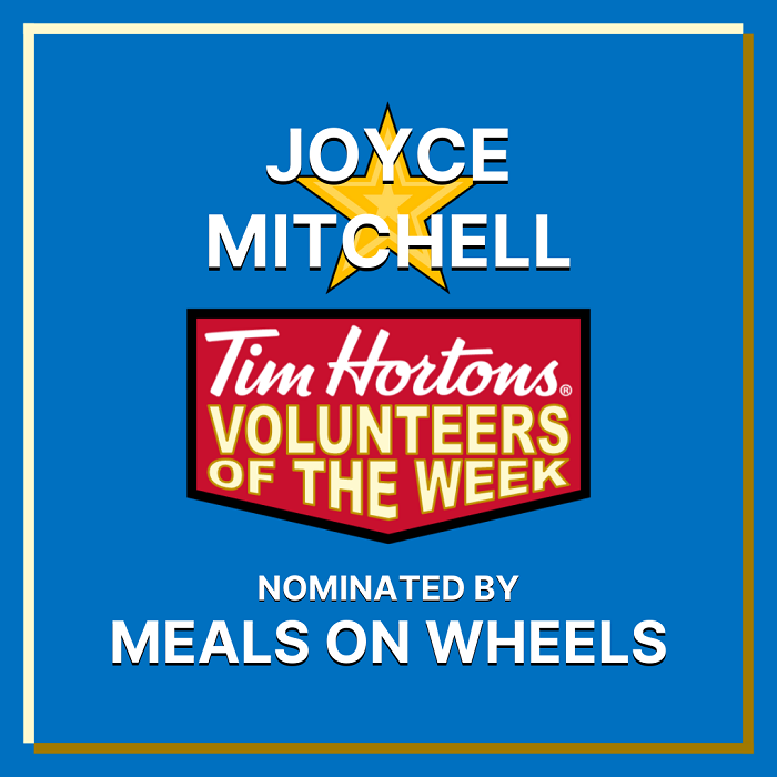 Joyce Mitchell nominated by Meals on Wheels