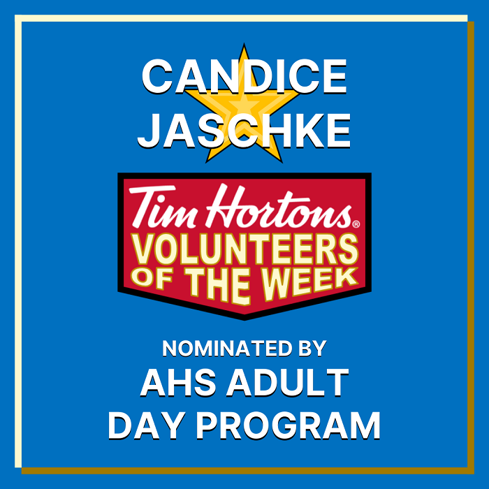 Candice Jaschke nominated by AHS Adult Day Program