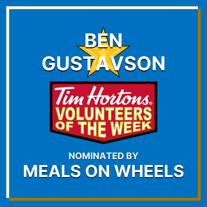 Ben Gustavson nominated by Meals on Wheels