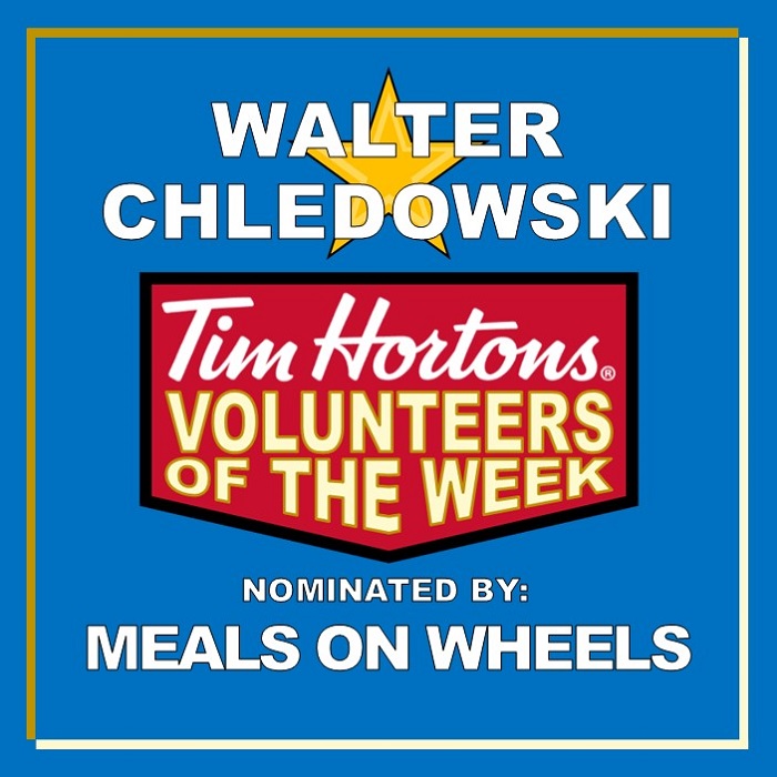 Walter Chledowski nominated by Meals on Wheels
