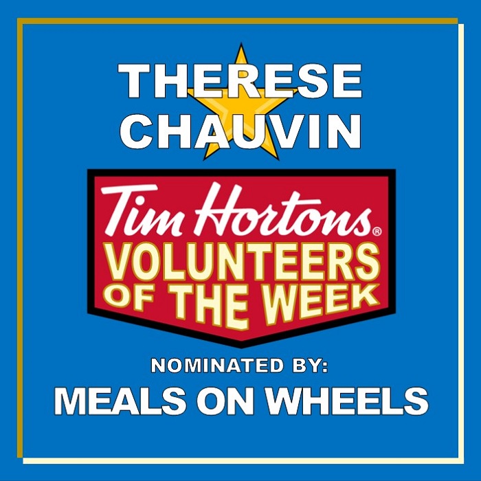 Therese Chauvin nominated by Meals on Wheels
