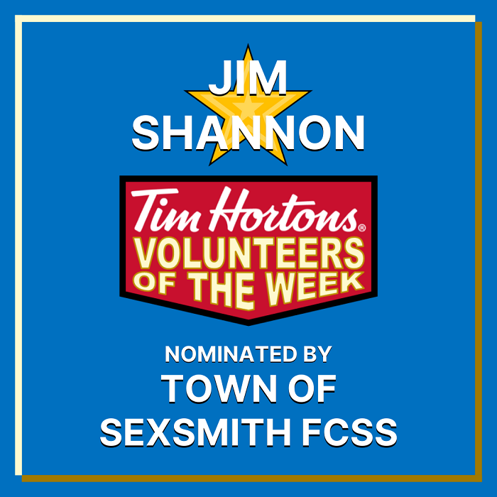 Jim Shannon nominated by Town of Sexsmith FCSS