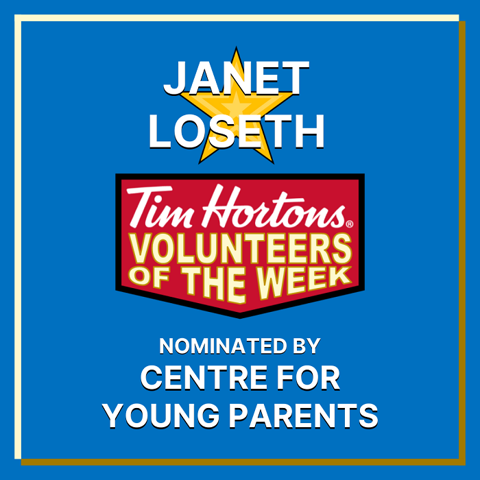 Janet Loseth nominated by Centre for Young Parents