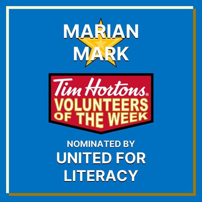 Marian Mark nominated by United for Literacy