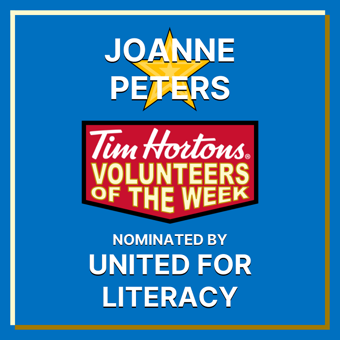 Joanne Peters nominated by United for Literacy