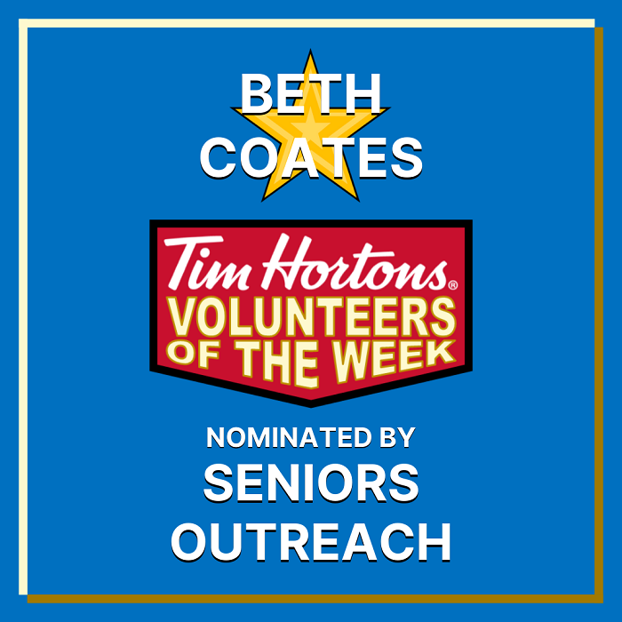 Beth Coates nominated by Seniors Outreach