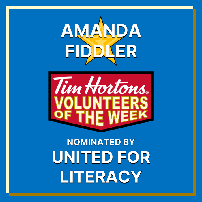Amanda Fiddler nominated by United for Literacy