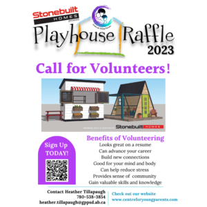 Playhouse Raffle volunteers needed