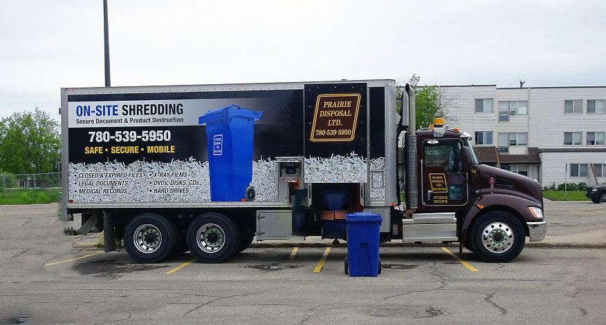 Prairie Disposal Ltd. Shredding Truck
