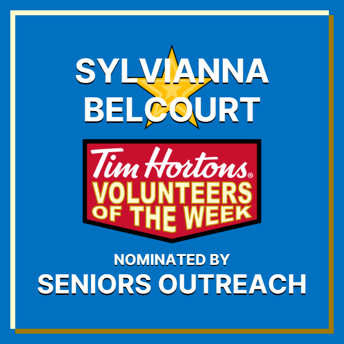 Sylvianne Belcourt nominated by Seniors Outreach