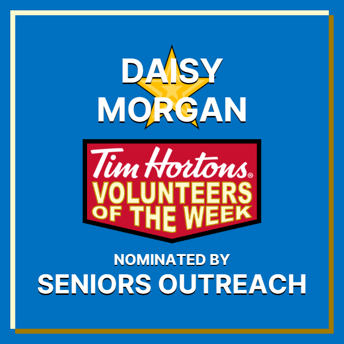 Daisy Morgan nominated by Seniors Outreach