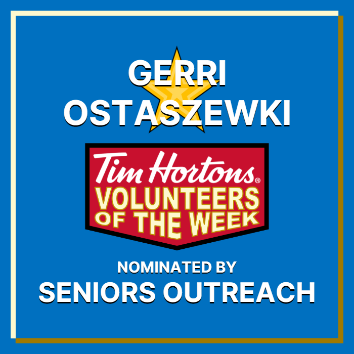 Gerri Ostaszewski nominated by Seniors Outreach