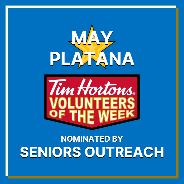 May Platana nominated by Seniors Outreach