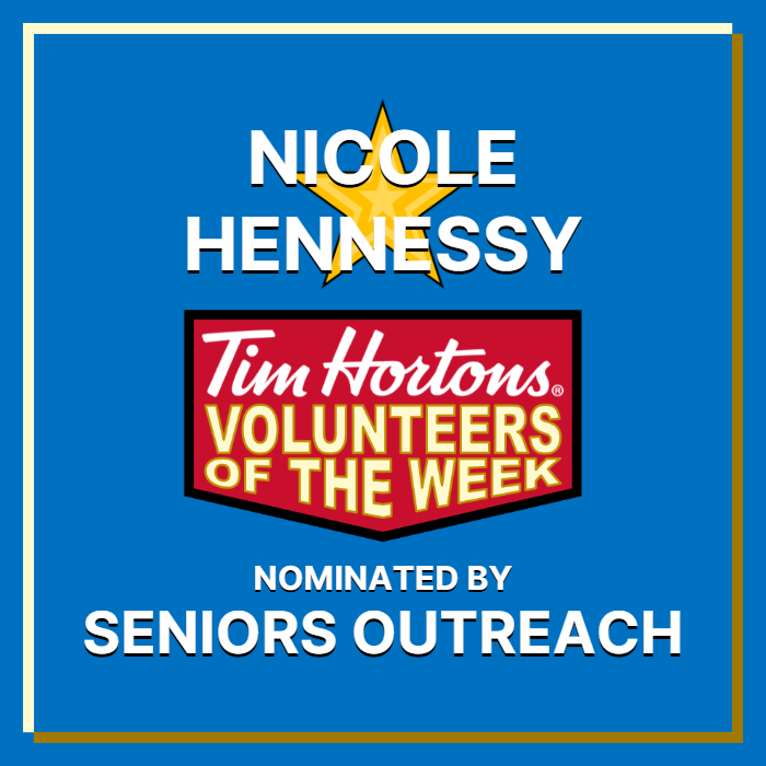 Nicole Hennessy nominated by Seniors Outreach