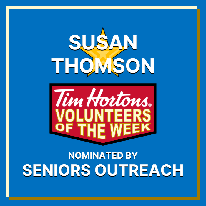 Susan Thomson nominated by Seniors Outreach