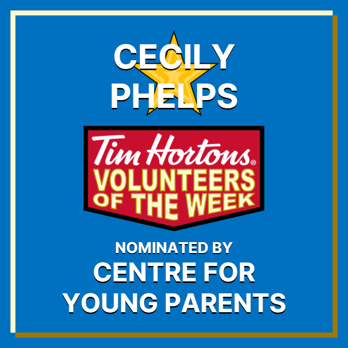 Cecily Phelps nominated by Centre for Young Parents