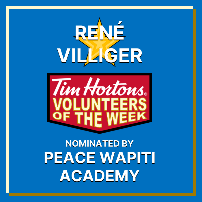 René Villiger nominated by Peace Wapiti Academy