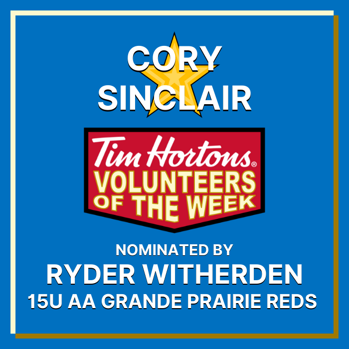 Cory Sinclair nominated by Ryder Witherden
