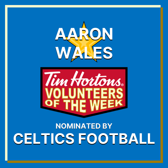 Aaron Wales nominated by Celtics Football