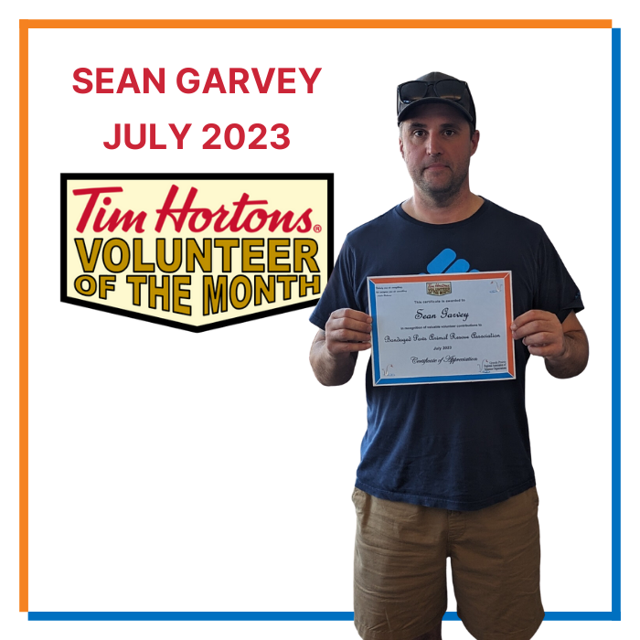 July 2023 Volunteer of the Month - Sean Garvey