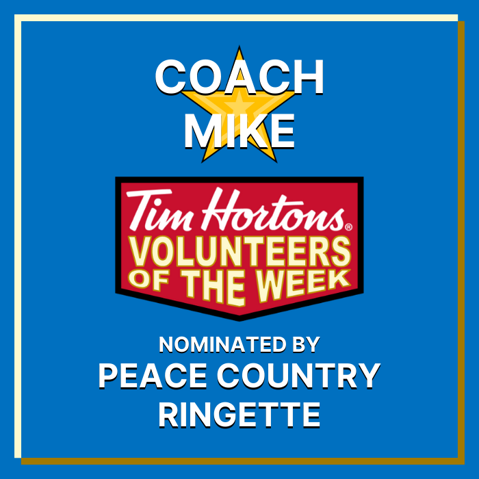 Coach Mike nominated by Peace Country Ringette