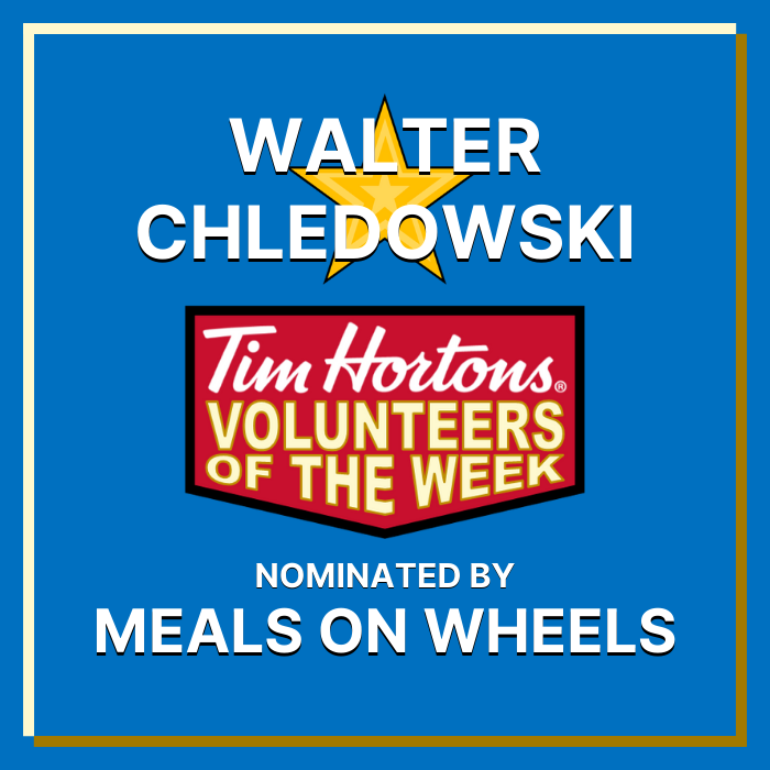 Walter Chledowski nominated by Meals on Wheels