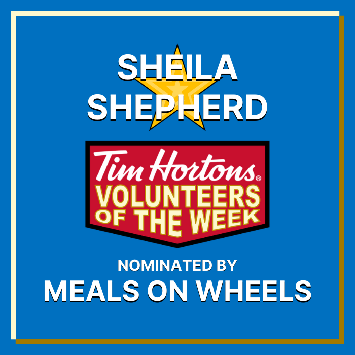 Sheila Shepherd nominated by Meals on Wheels