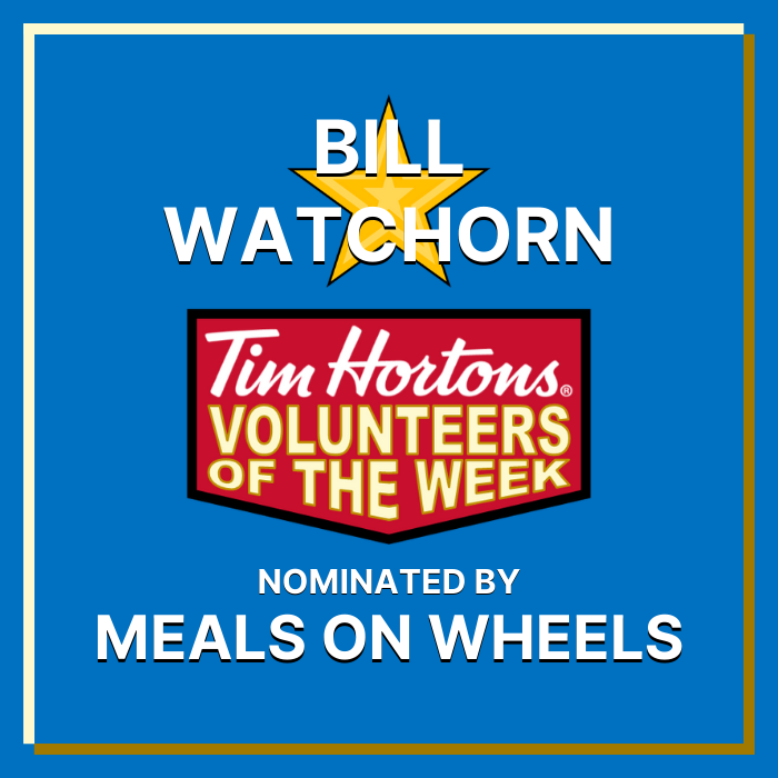 Bill Watchorn nominated by Meals on Wheels