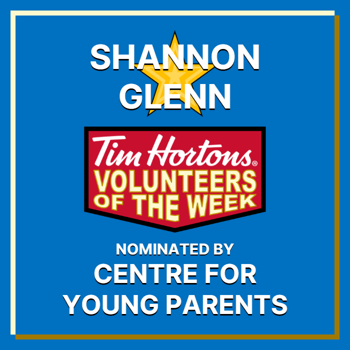 Shannon Glenn nominated by Centre for Young Parents
