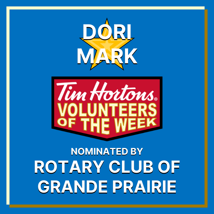 Dori Mark nominated by Rotary Club of Grande Prairie