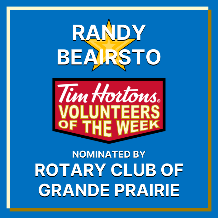 Randy Beairsto nominated by Rotary Club of Grande Prairie