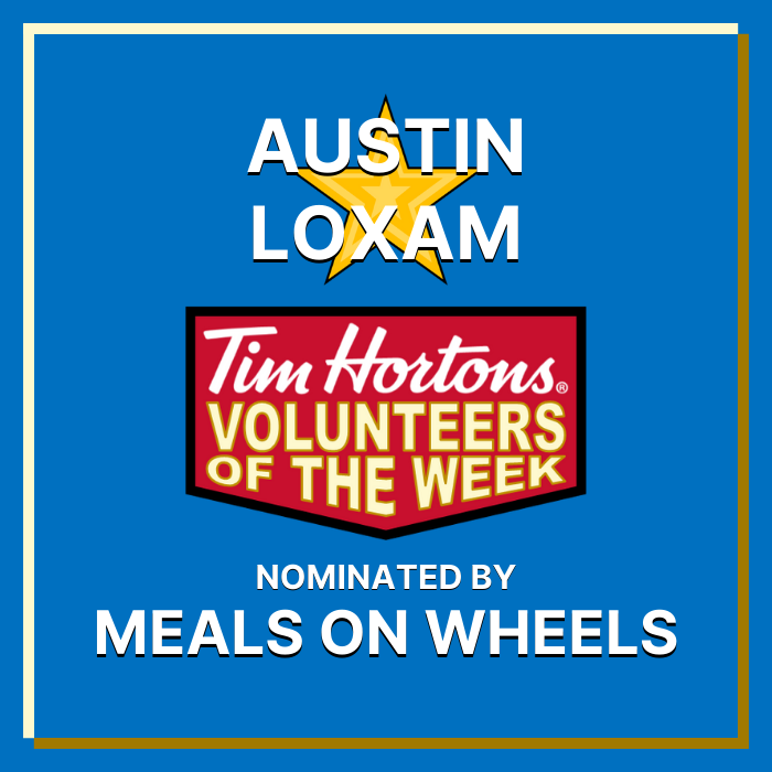 Austin Loxam nominated by Meals on Wheels
