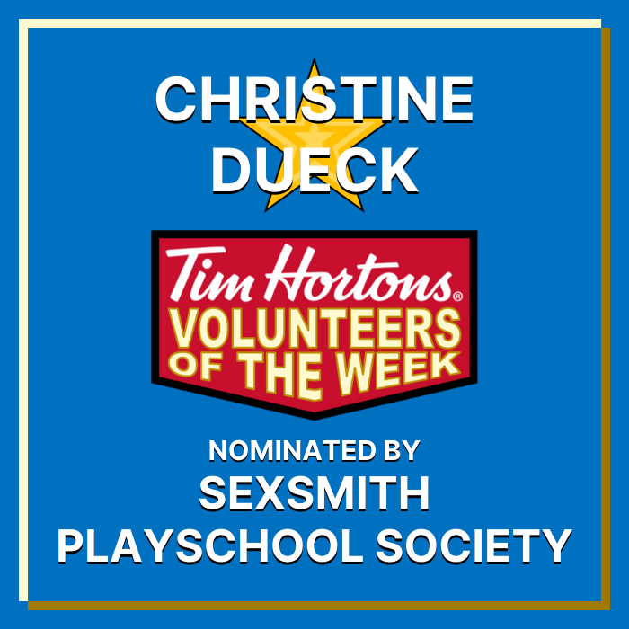 Christine Dueck nominated by Sexsmith Playschool Society